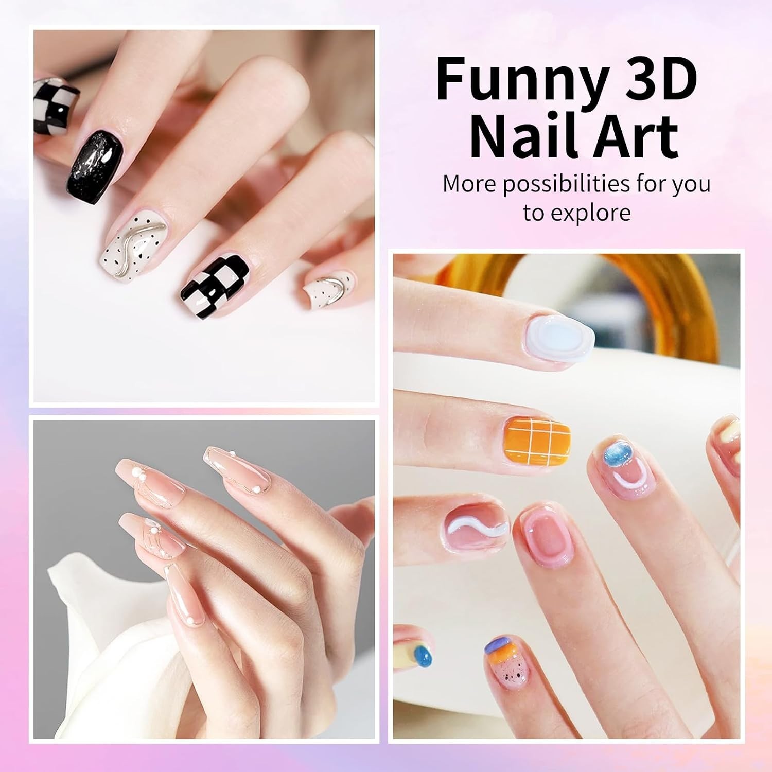 15g 3D Nail Gel & Chrome Powder Kit – Effortless Artistry for Nail Enthusiasts