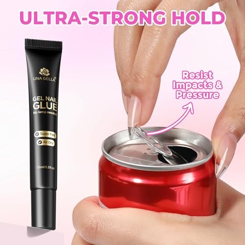 Gel Nail Glue No U/V Light 15ml Super Strong Nail Glue for A1-Solid Nail Glue