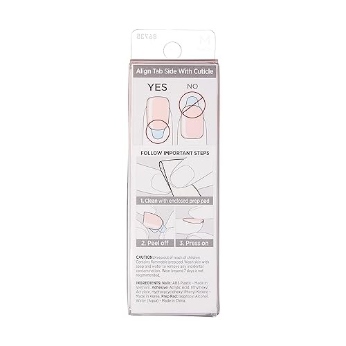 KISS imPRESS Color Press-On Nails Polish-Free Manicure Set, ‘Serendipity’,