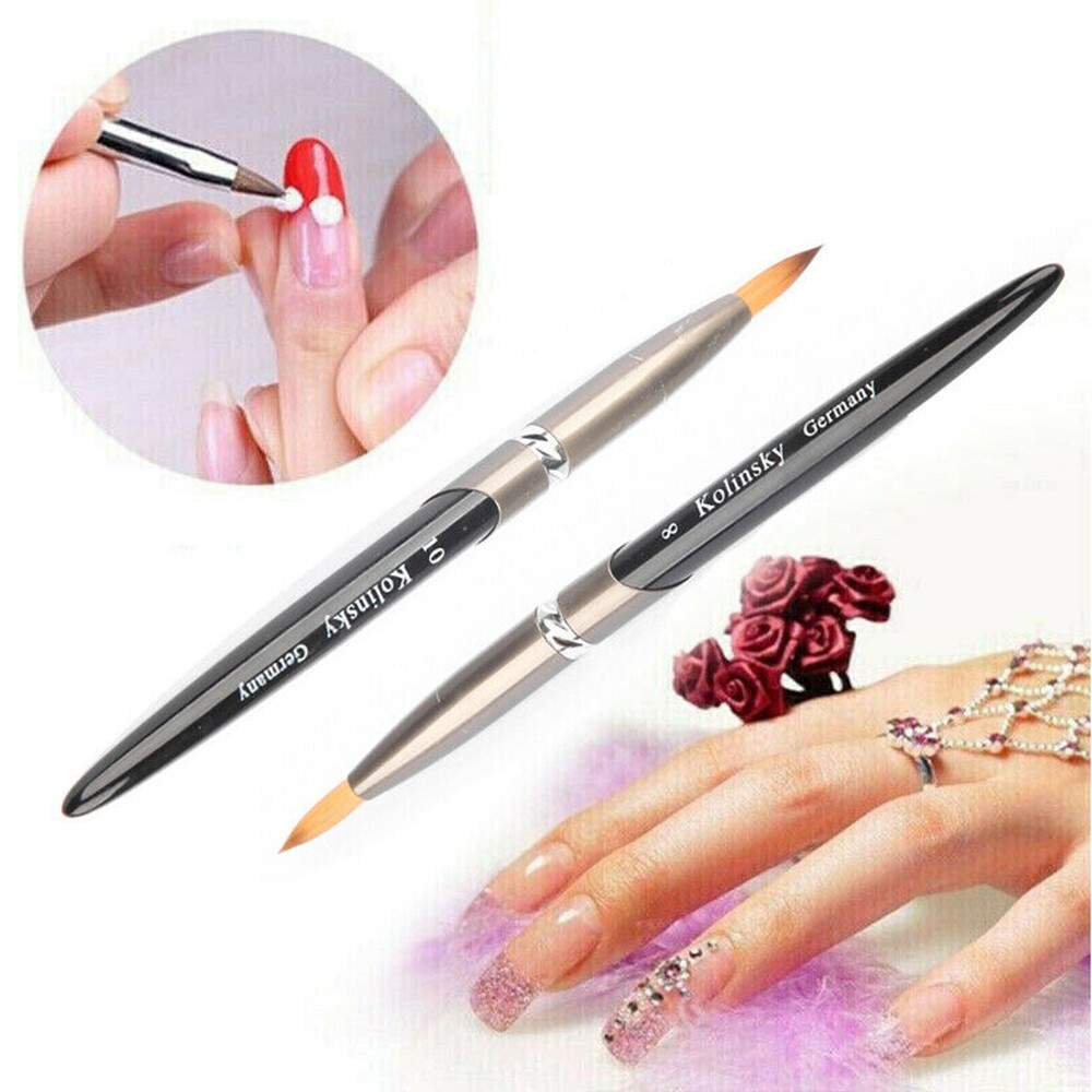 Acrylic Kolinsky Nail Brush Sizes 8-24 Nail Art Brushes Xmas Christmas Gift
