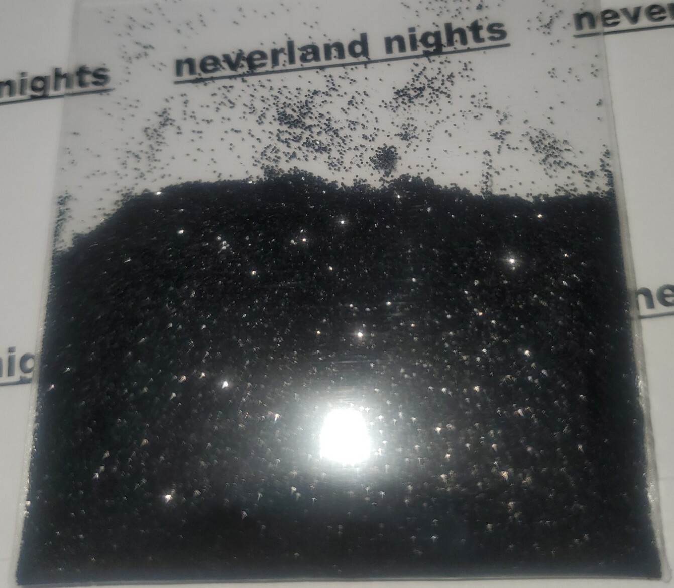 Black onyx Extra Fine Glitter for nails, DIY, acrylic, crafts, half tbsp
