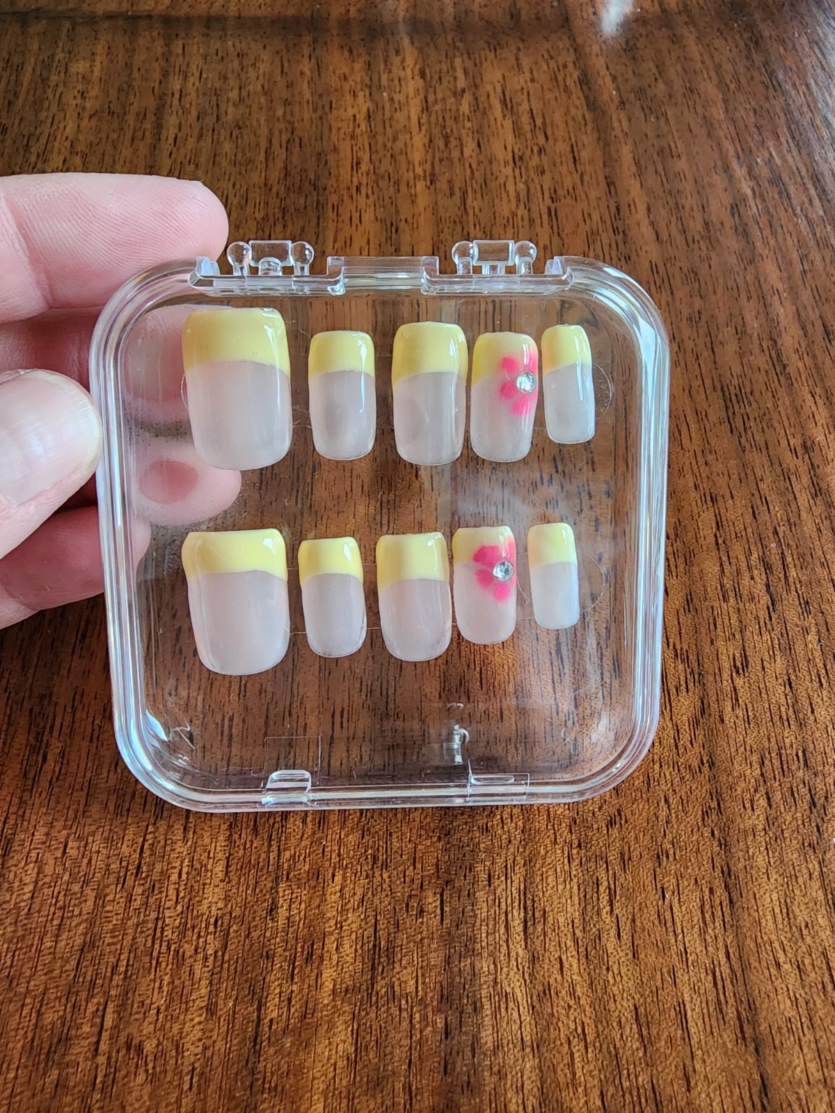 Custom Gel Press On Nails | 10 piece set with Kit | U Pick Shape & Size