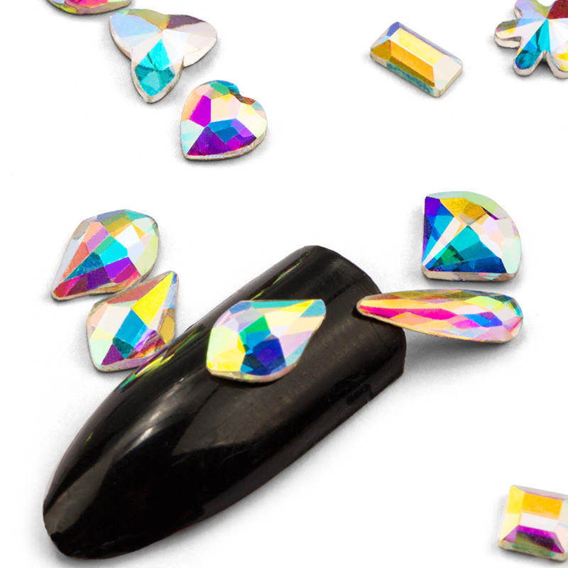 Multi-style Abnormity Nail Art Rhinestones Glitter Gems 3D Tips DIY Decoration
