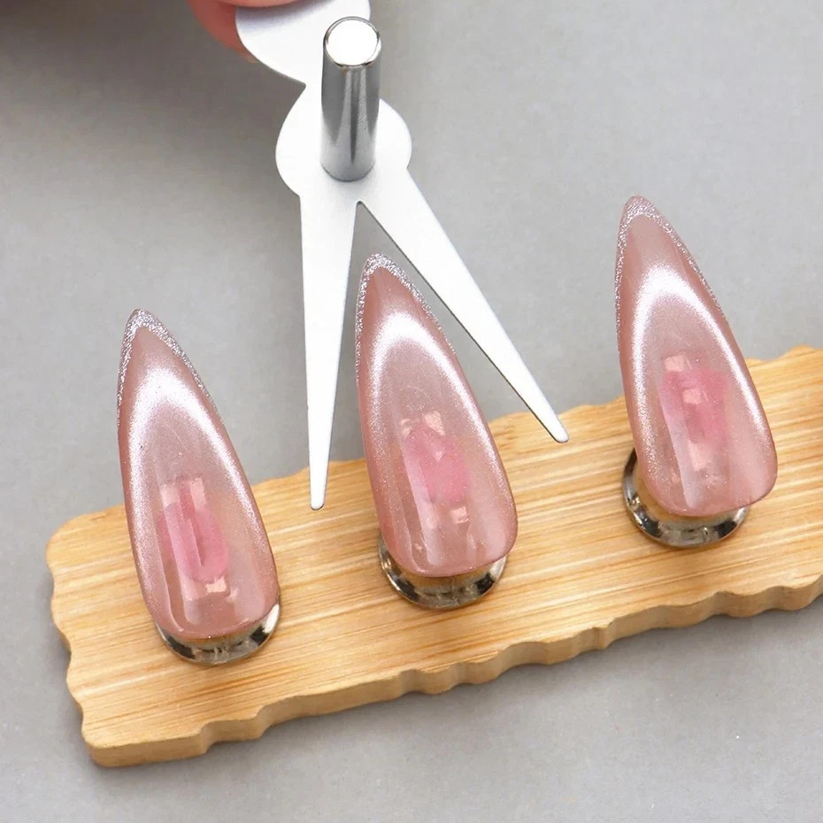 6PCS Cat Eye Nail Magnet Set Heart French Tip Gel Polish Manicure Tool