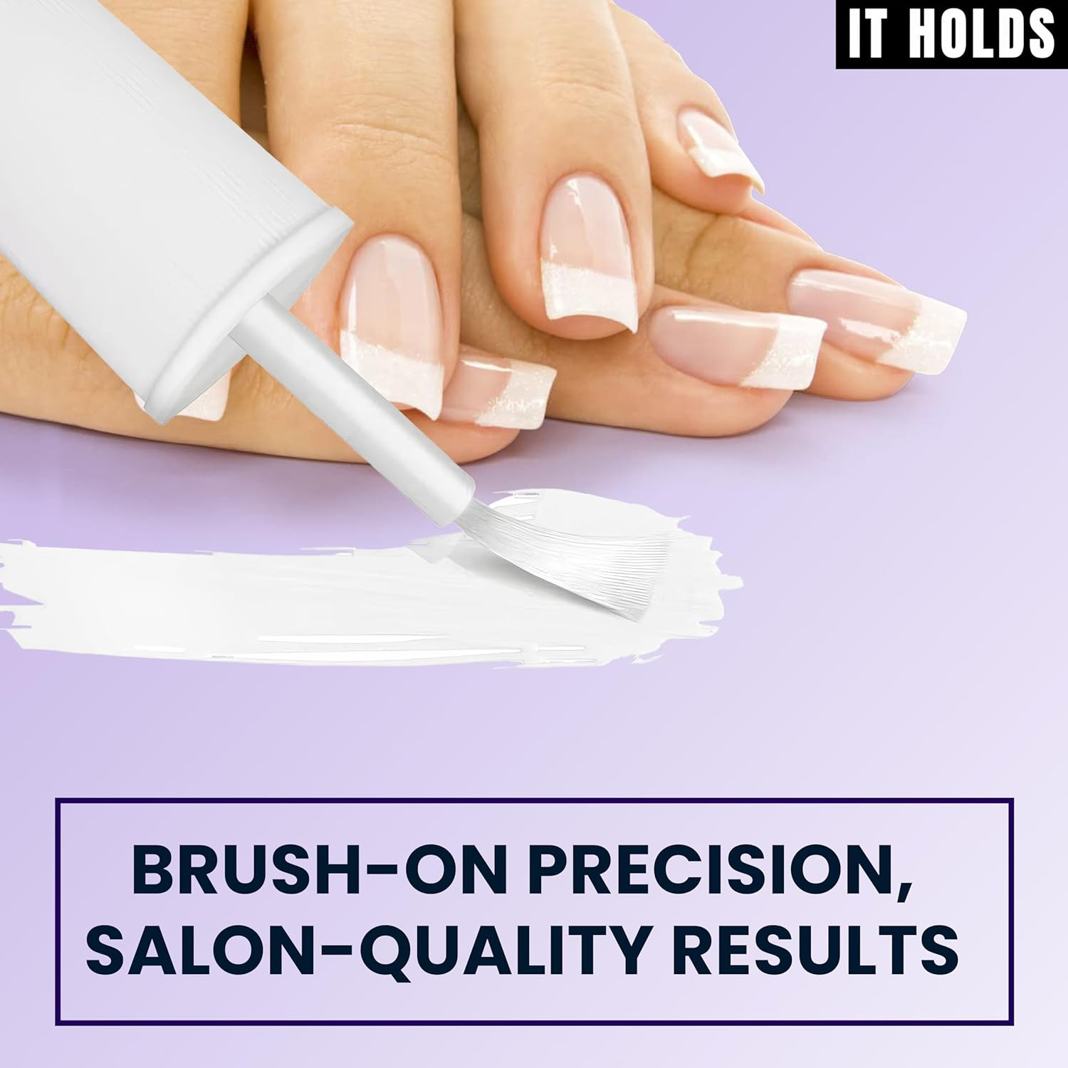 Brush on Nail Glue for Press on Nails, Extra Strong for Acrylic, Waterproof for