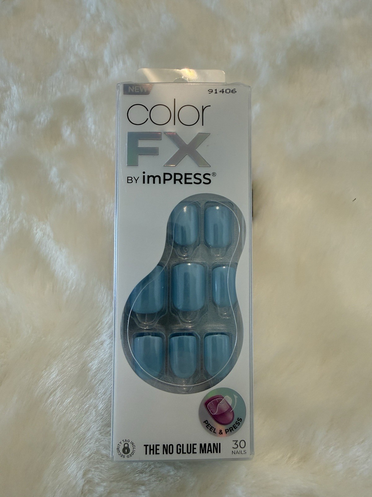 KISS No Glue Mani Press On Nails, Color FX, ‘Infinity’, Short Size