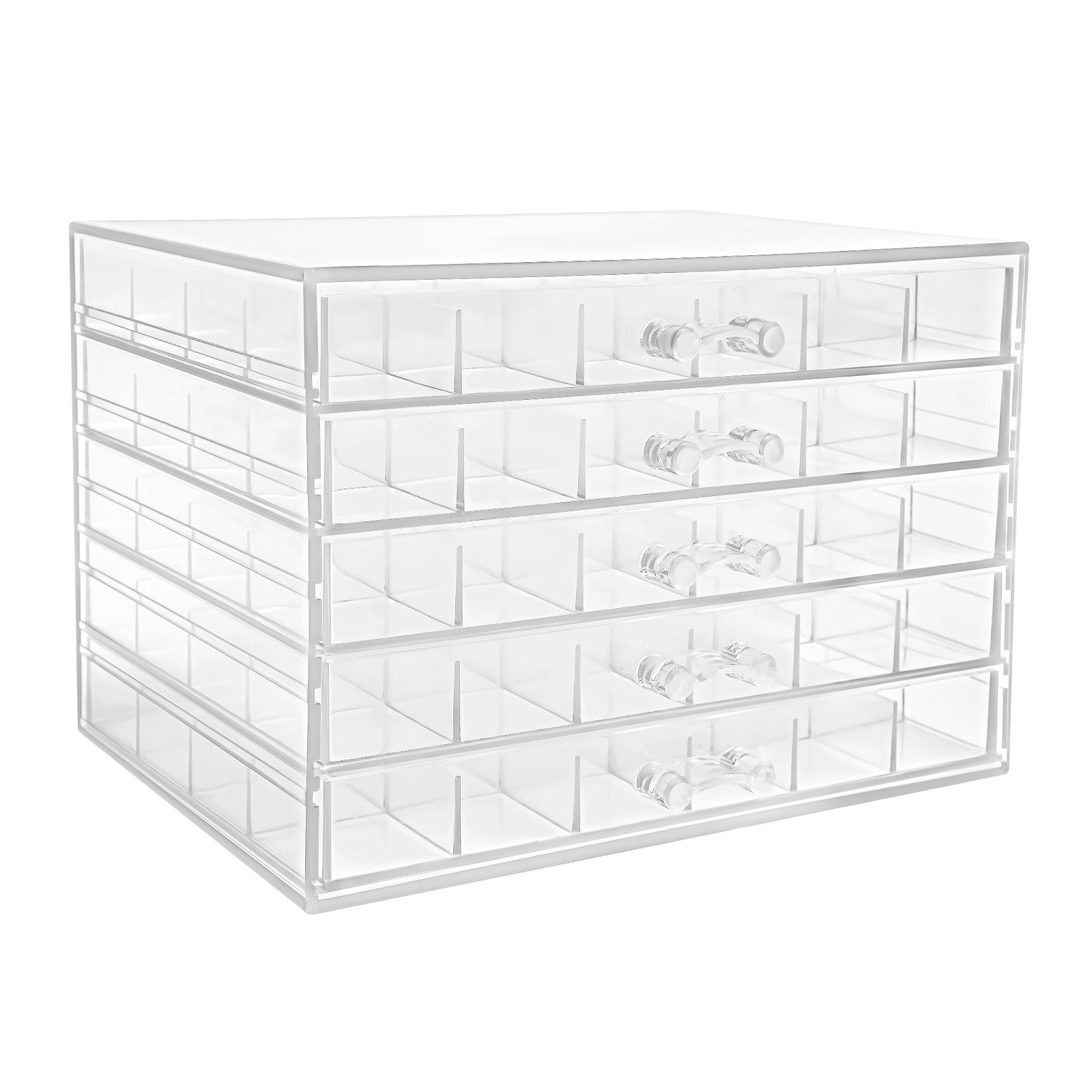 5 Layers 120 Grids Nail Art Supplies Display Case Organizer Nail Art Storage Box