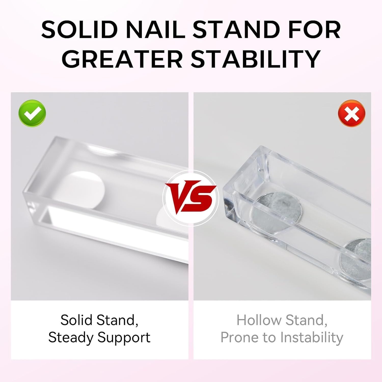 Nail Stand Holder for Art Display Painting False Press On Designs Makartt Nails
