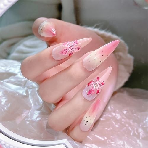24 Grids 3D Acrylic Flower Nail Art Decorations Set – Mixed Color Style-10