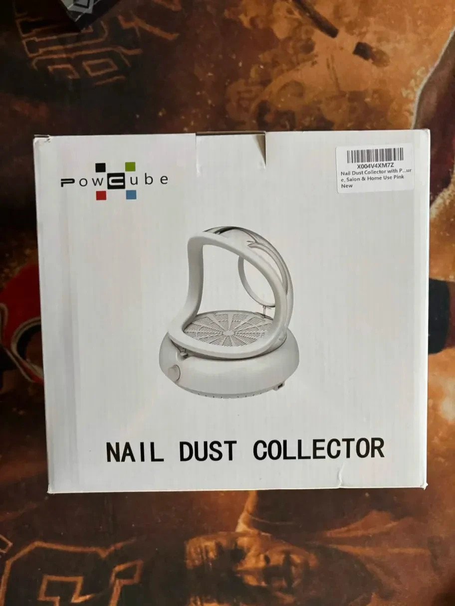 Nail Dust Collector with Transparent Airflow Shield, 5000RPM High-Suction Fan