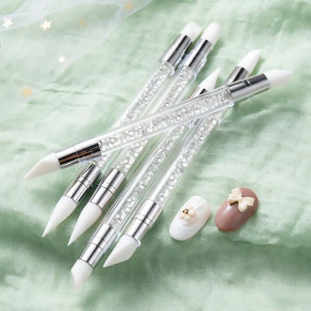 Silicone Nail Art Pen – Double Ended Sculpting Tool for Gel Manicure
