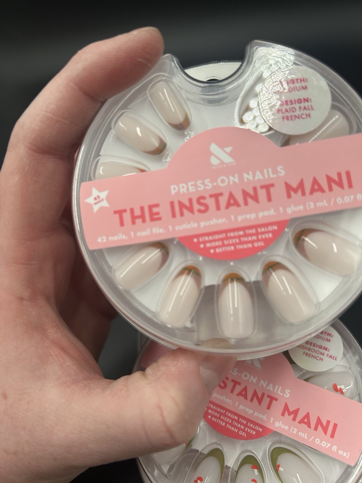 3 Olive & June Press-On Nails Instant Mani Medium (Bundle deal