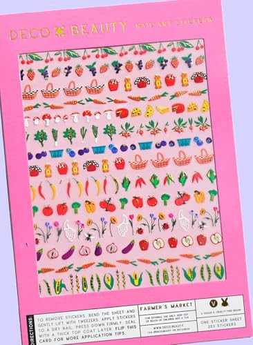 Farmer’s Market Nail Stickers – Lightweight & Easy-to-Apply Nail Art with
