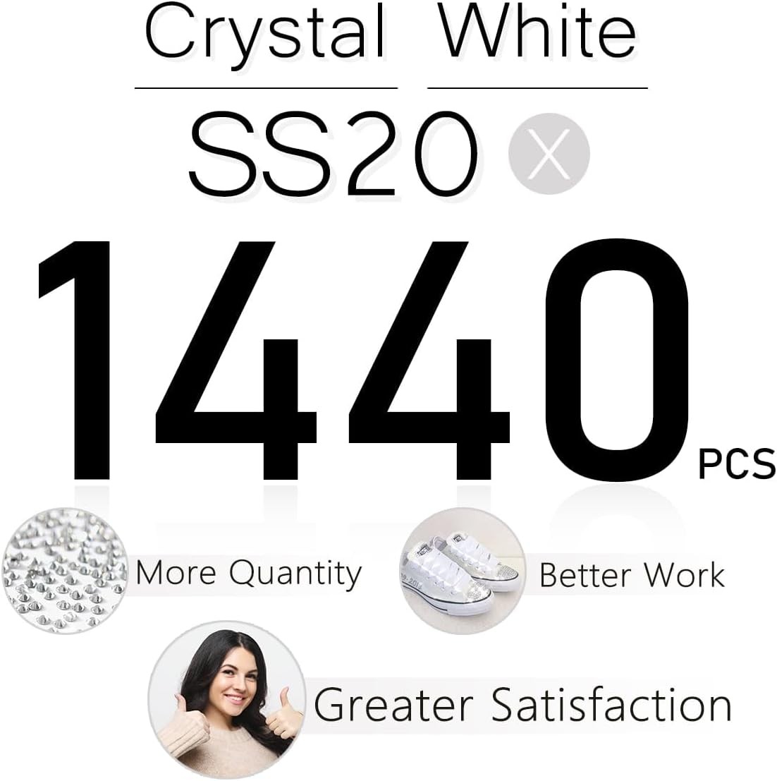 Bedazzling Flatback Glass Rhinestones Perfect for Crafting & DIY Nail Art Decor