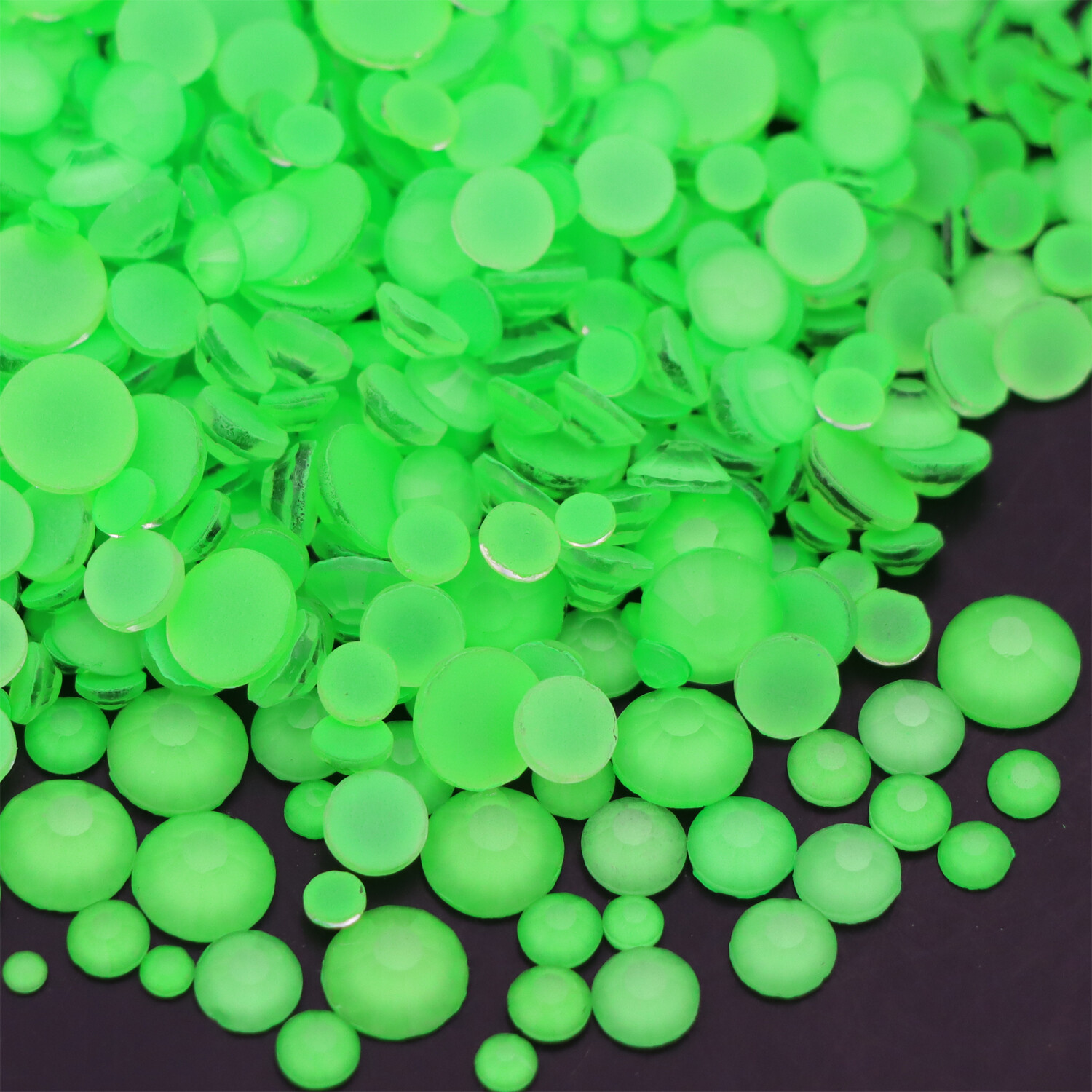 Neon Rhinestones Non Hotfix Flatback Stones Luminous Fluorescence Crystals