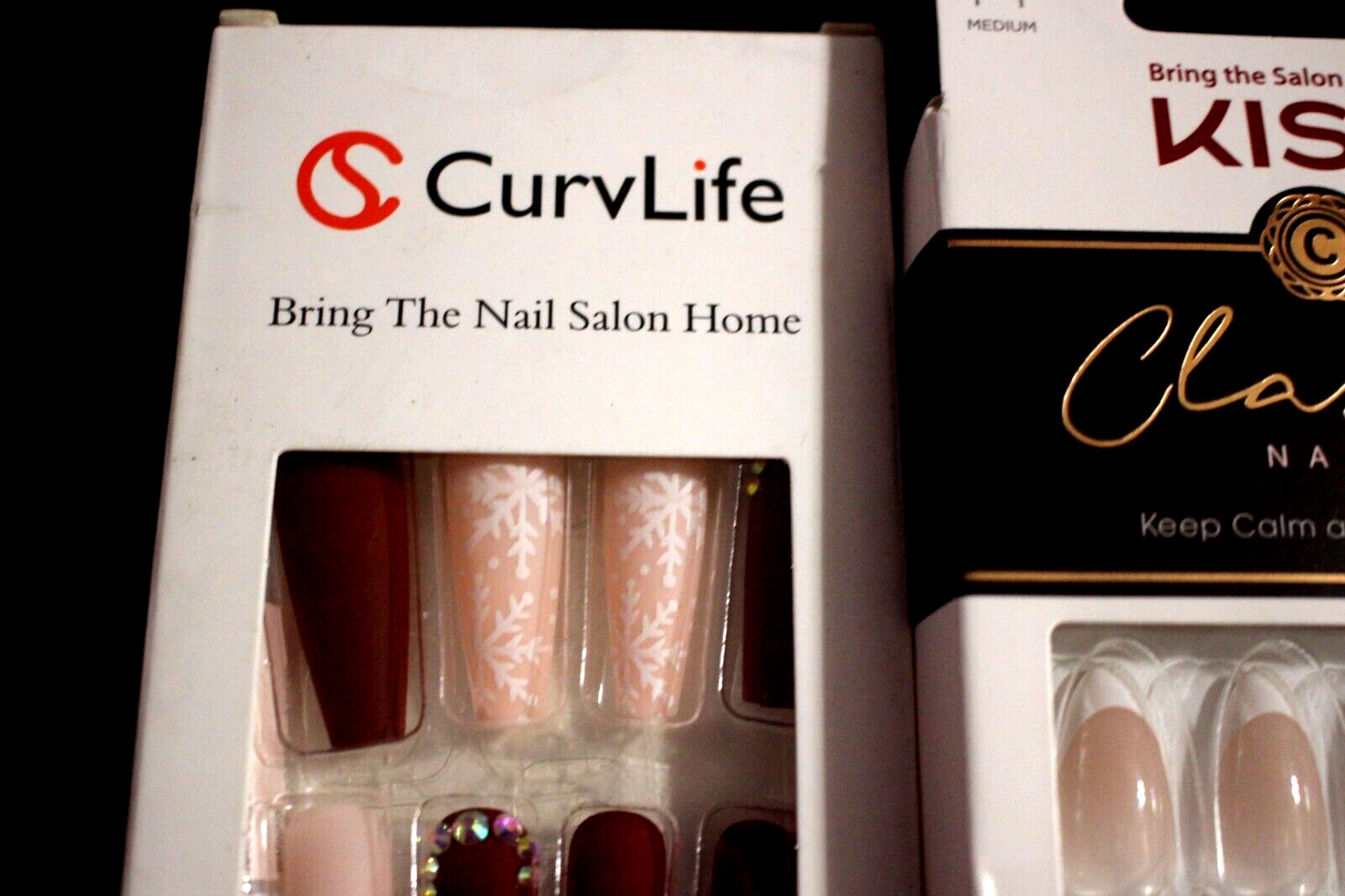 4-PACK PLUS BONUS CLASSY NAILS KISS 89125 CS04 TRENDY NAILS MEDIUM