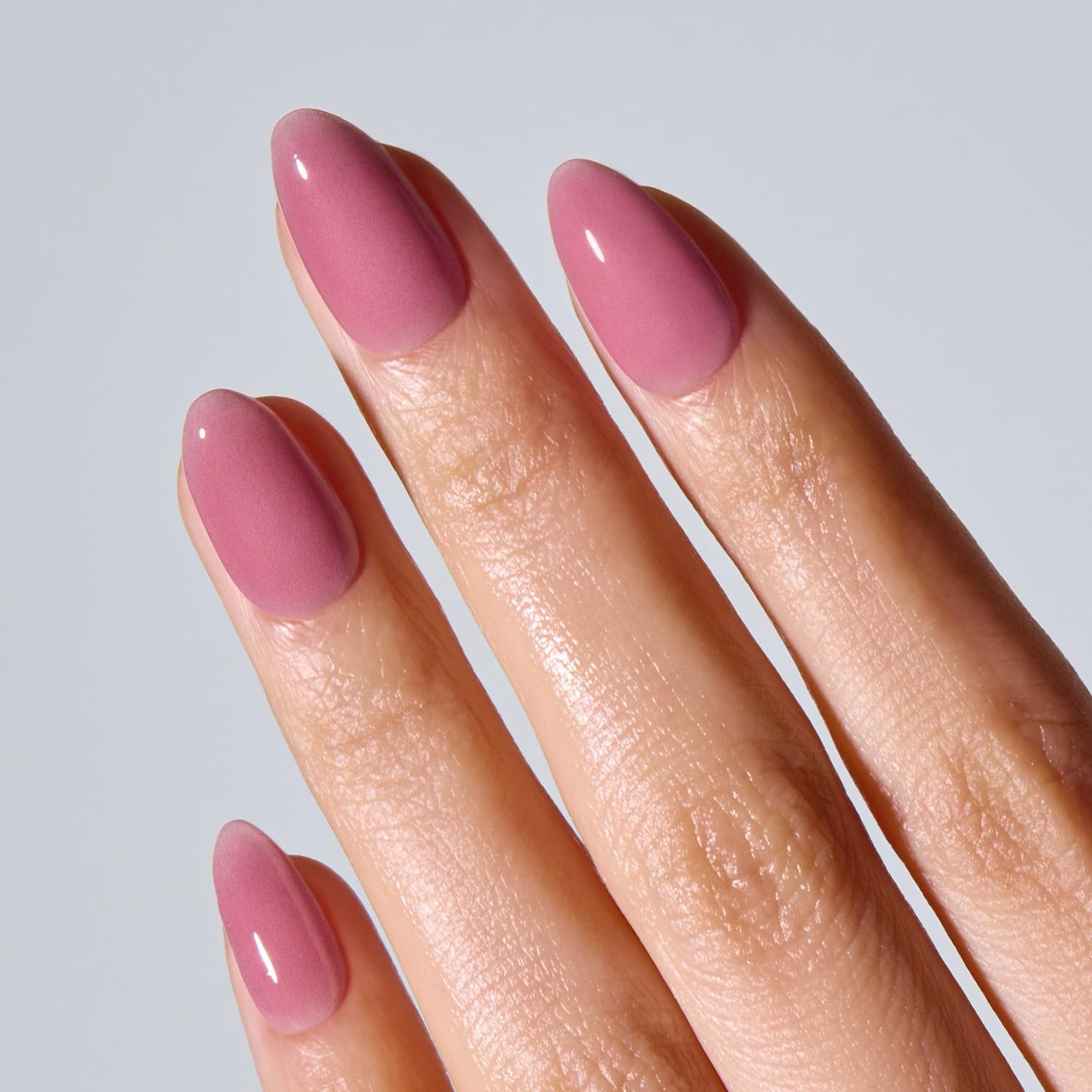 ohora Gel Press On Nails Oval Mauve Pink Medium