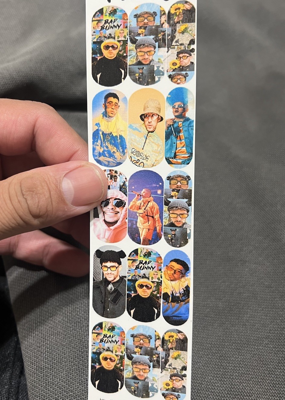 Nail Decals Bad Bunny Conejito Malo Benito Bowl Water Slide Decals