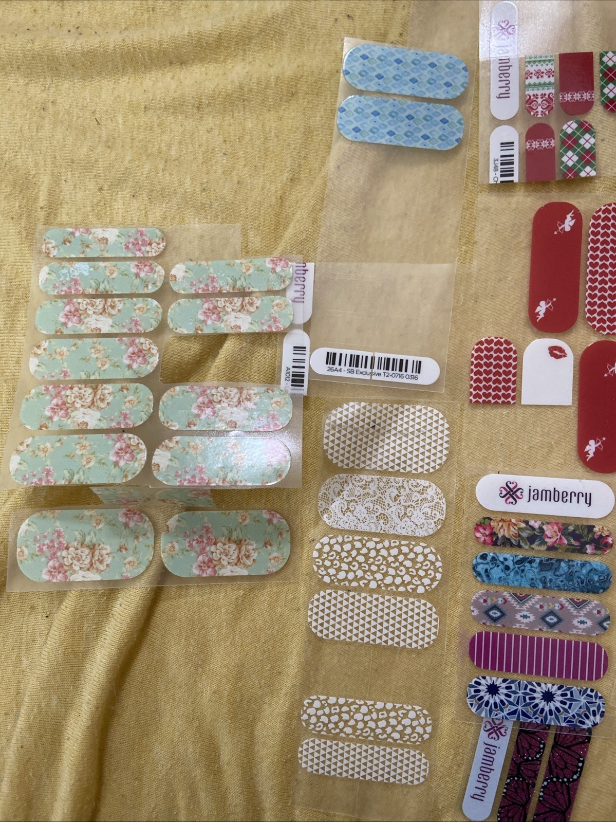 Misc Jamberry Nail Wraps Trial Sheets And Remnants