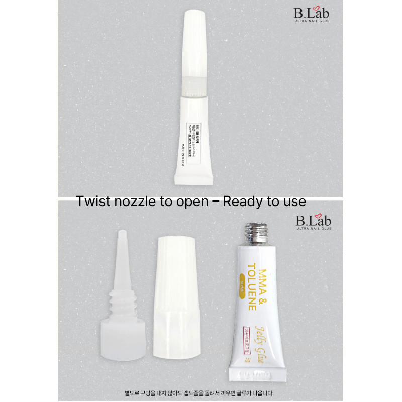 B.Lab Nail Jelly Glue 5g Strong Gel Nail Glue No Run MMA Free Nail Art