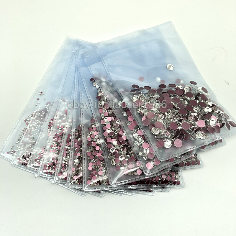 1440p Rose Gold Bottom Crystal Non Hotfix FlatBack Rhinestones DIY Nail Art Tips