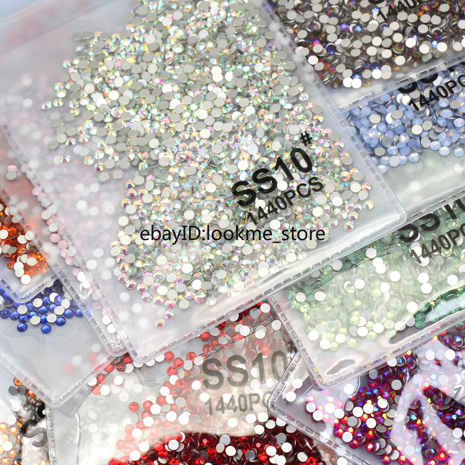 1440p 2.8mm (ss10) Crystal Glass Rhinestones Flatback Gems Nail Art Crafts Decor