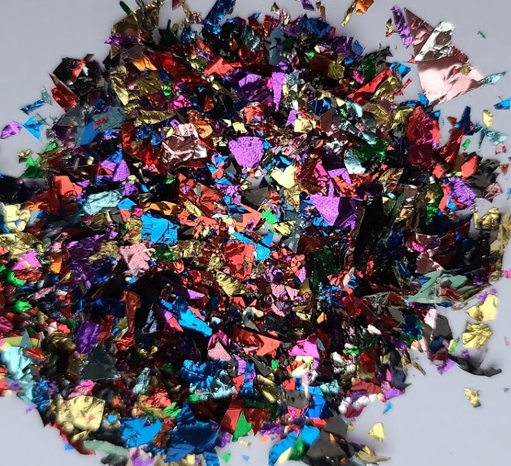 Metallic color shiny glitter shreds flakes small size nail art-craft US Seller