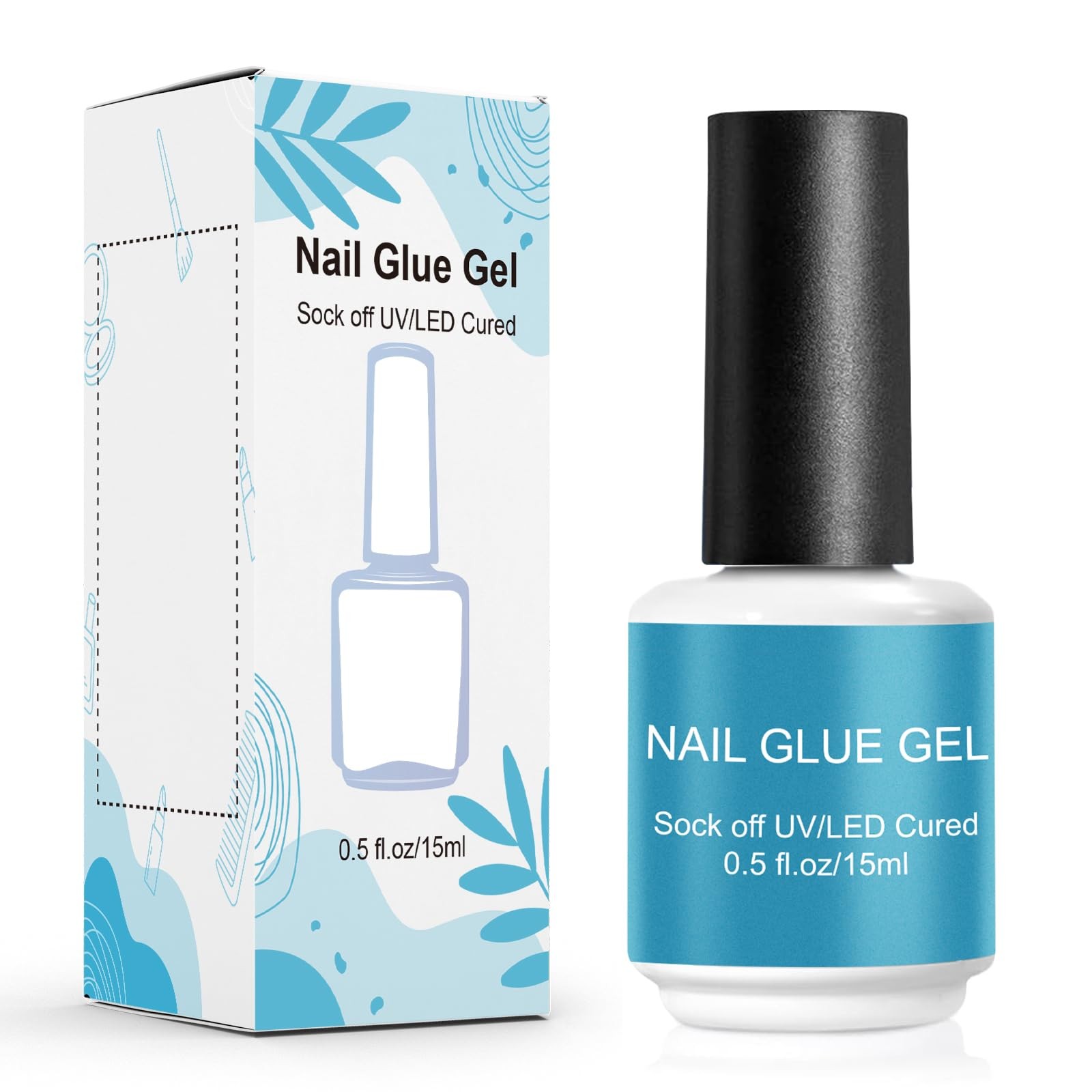 Nail Glue for Press On Nail Adhesive, Long Lasting Glue for False Nails & Tip…