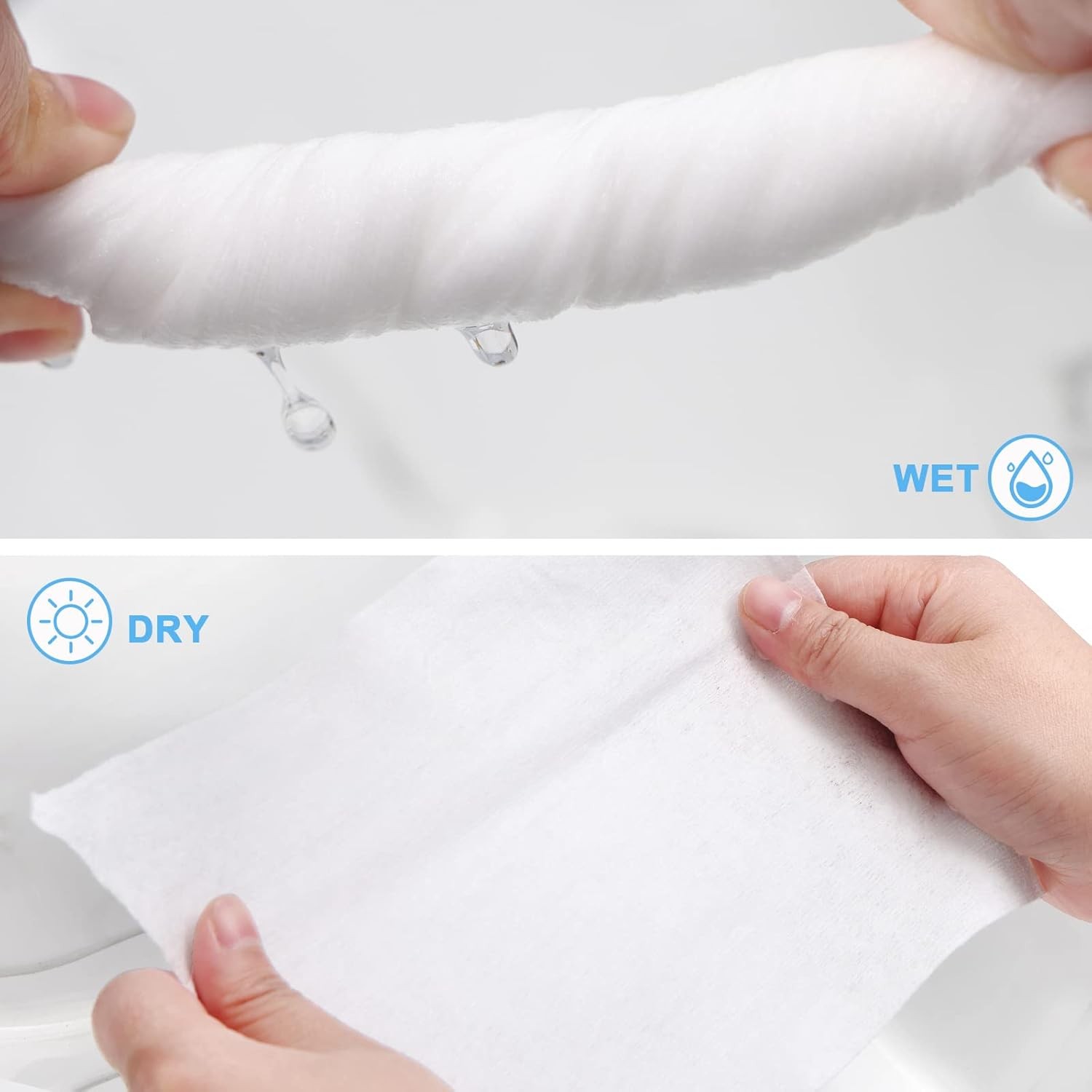 Lily Bell Soft Dry Wipes Cottons Tissue Disposable Face Towel Cotton
