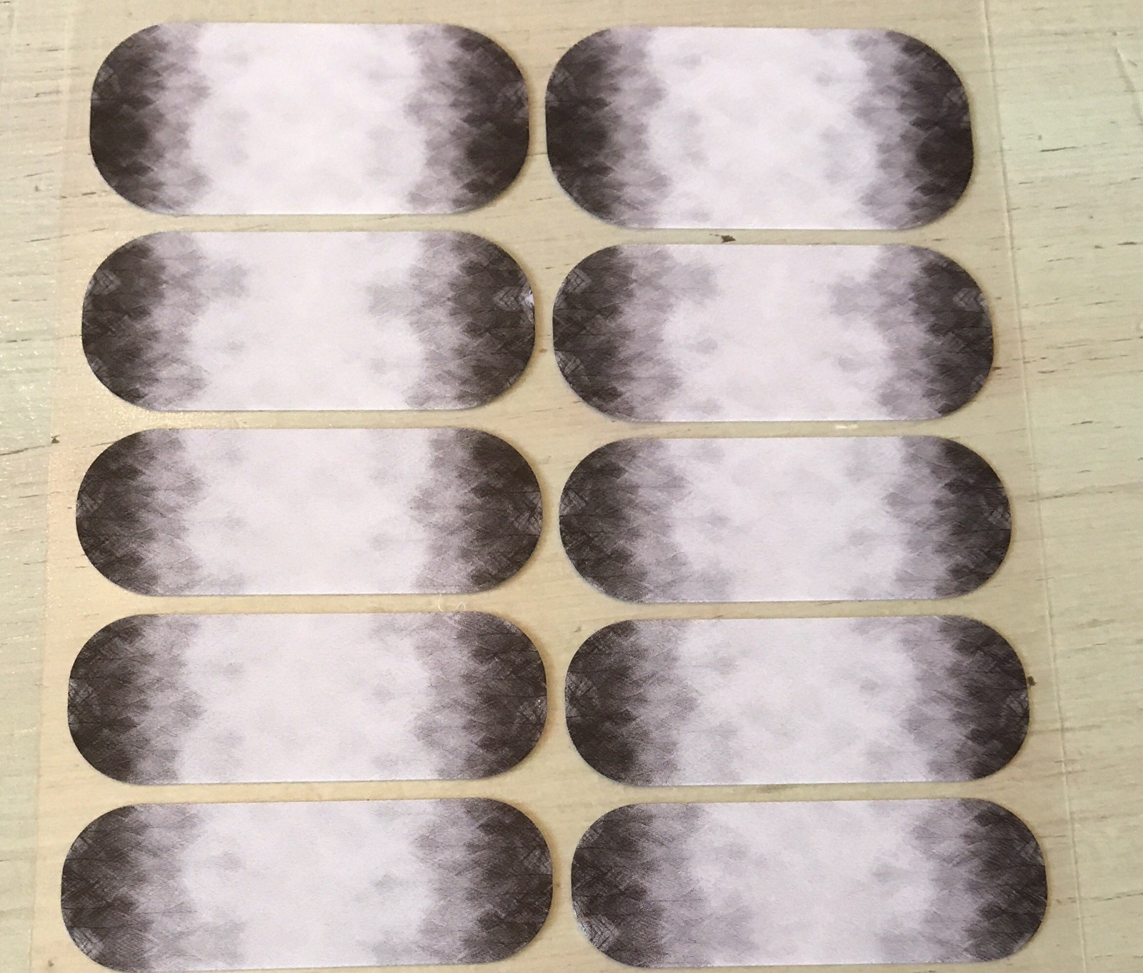 Jamberry Nail Wraps Soaring Black Gray White Ombré Full Sheet Stylebox Exclusive