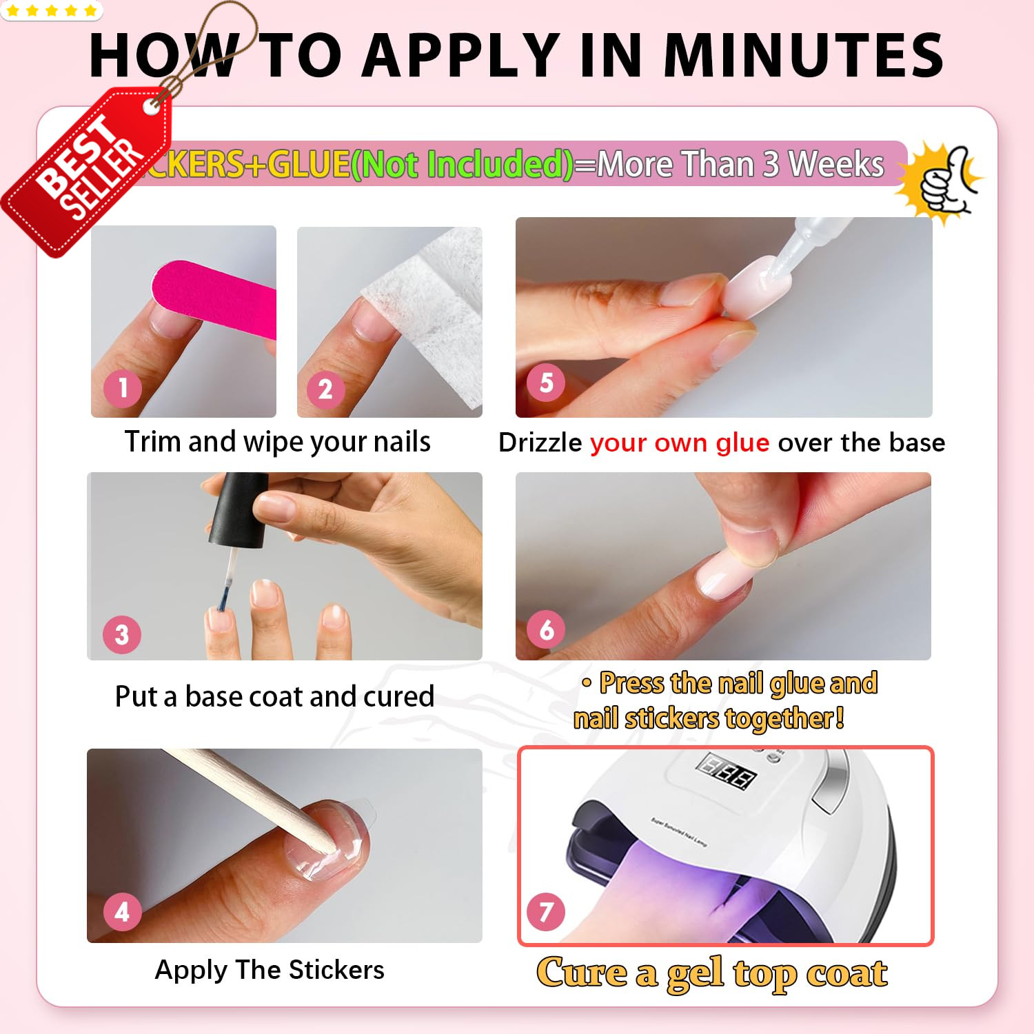 30x Dark Red Cat Eye Press On Nails Almond Medium Glitter Burgundy Fake Nails –
