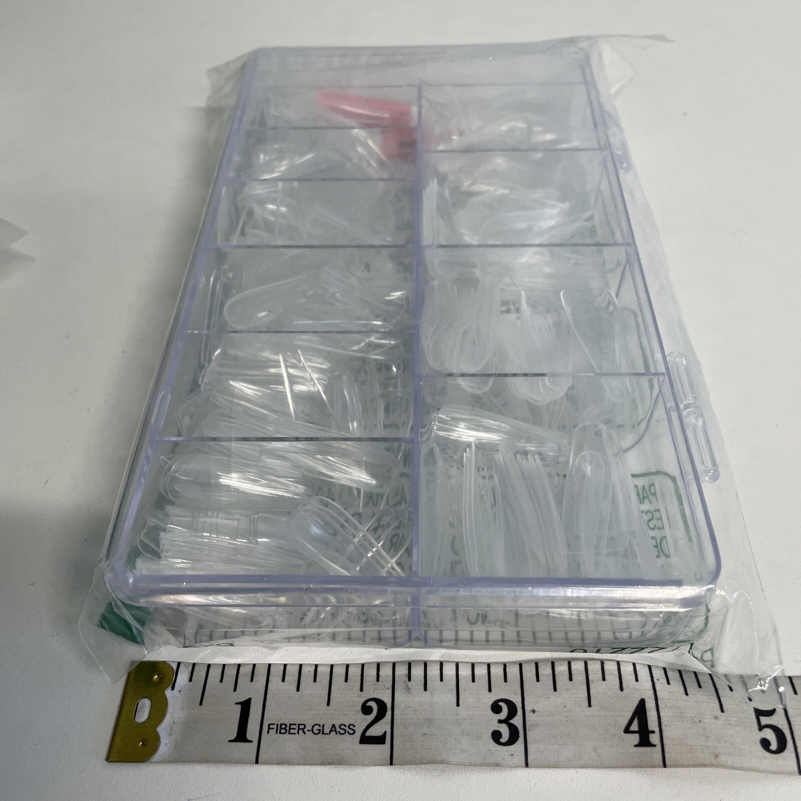 Nail tips Clear Full (Nail Glue tubes-2-included) Open box (Unknown count)