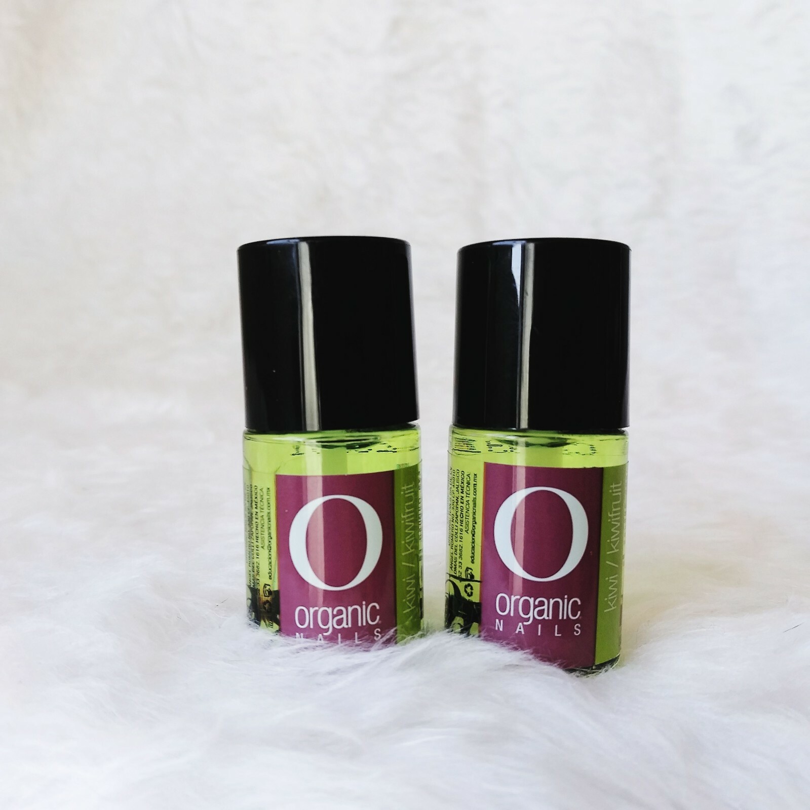 2 Pk Organic Nails Cuticle Oils Kiwi 15 ml. ea. Aceite de Cuticula
