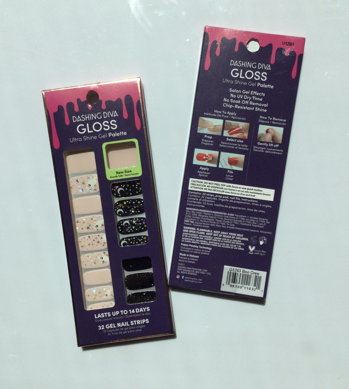 Dashing Diva Gloss Ultra Shine Palette Gel Nail Boo Crew 2 Packs