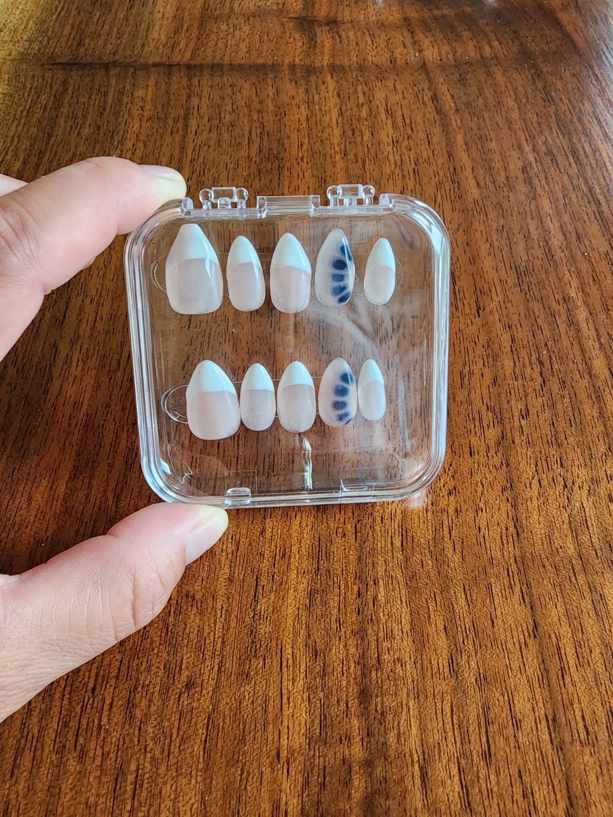 Custom Gel Press On Nails | 10 piece set with Kit | U Pick Shape & Size