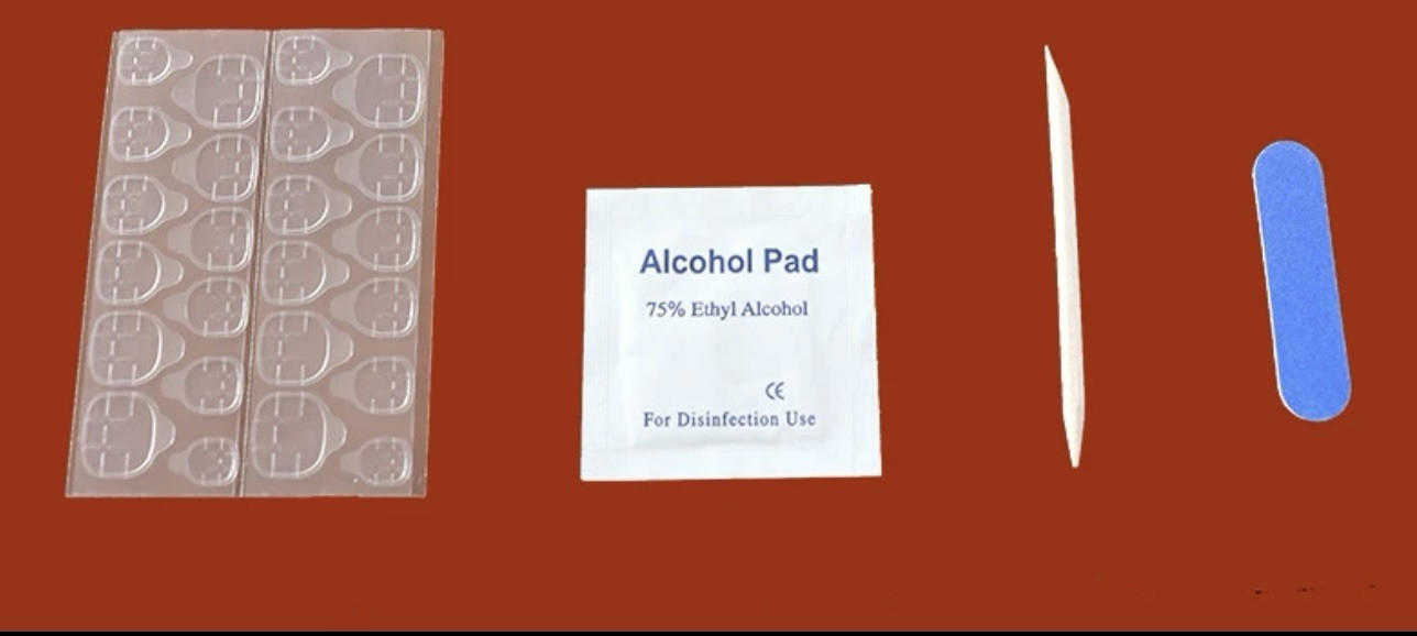 10pc Handmade Press-on Nail Middle Coffin Set