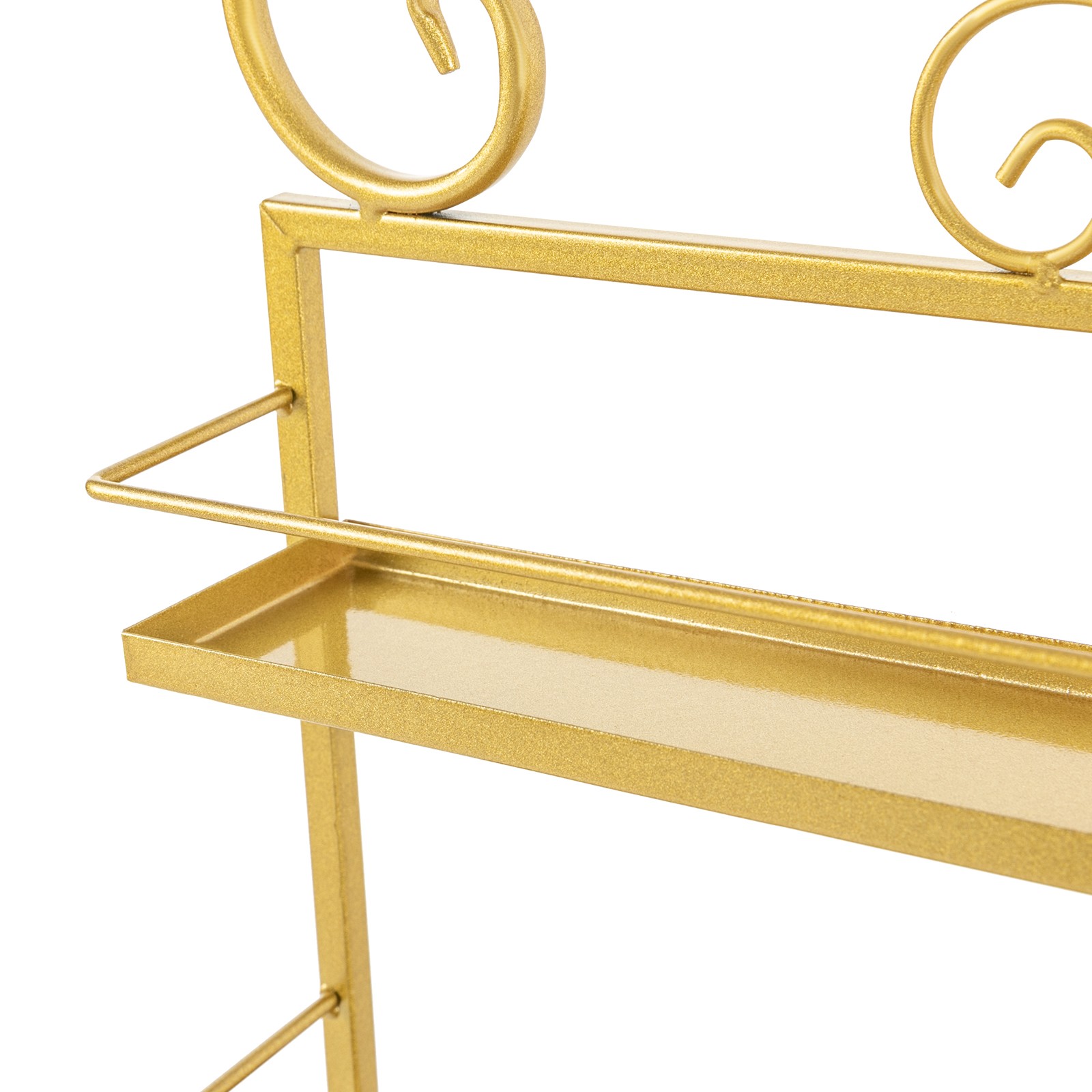 5 Tiers Display Middle Rack Wall-mounted Nail Polish Storage Shelf Tool Holder