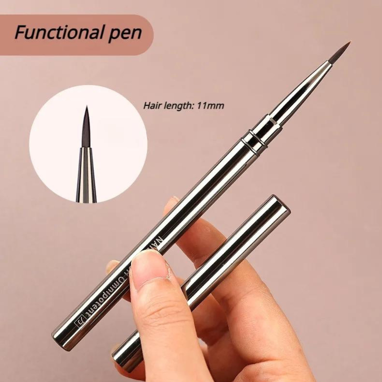 Painting Liner Brush Gel Polish Precision Nail Art Thin Drawing Pen 6/9/12/18mm