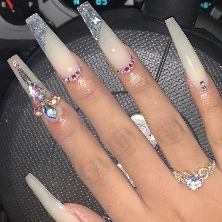 Easy nail tips coffin/steillo(10 Set X500 pcs ) 5000 Pcs Size 0/9 (2 Ways)clear