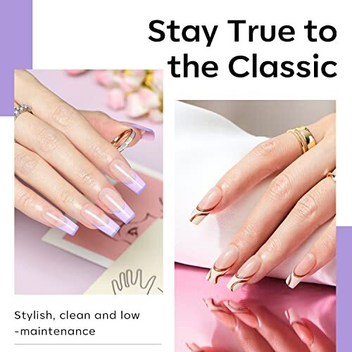 Medium Square Nail Tips – 500Pcs Pre-shaped Half C3-Medium Square-Half Matte