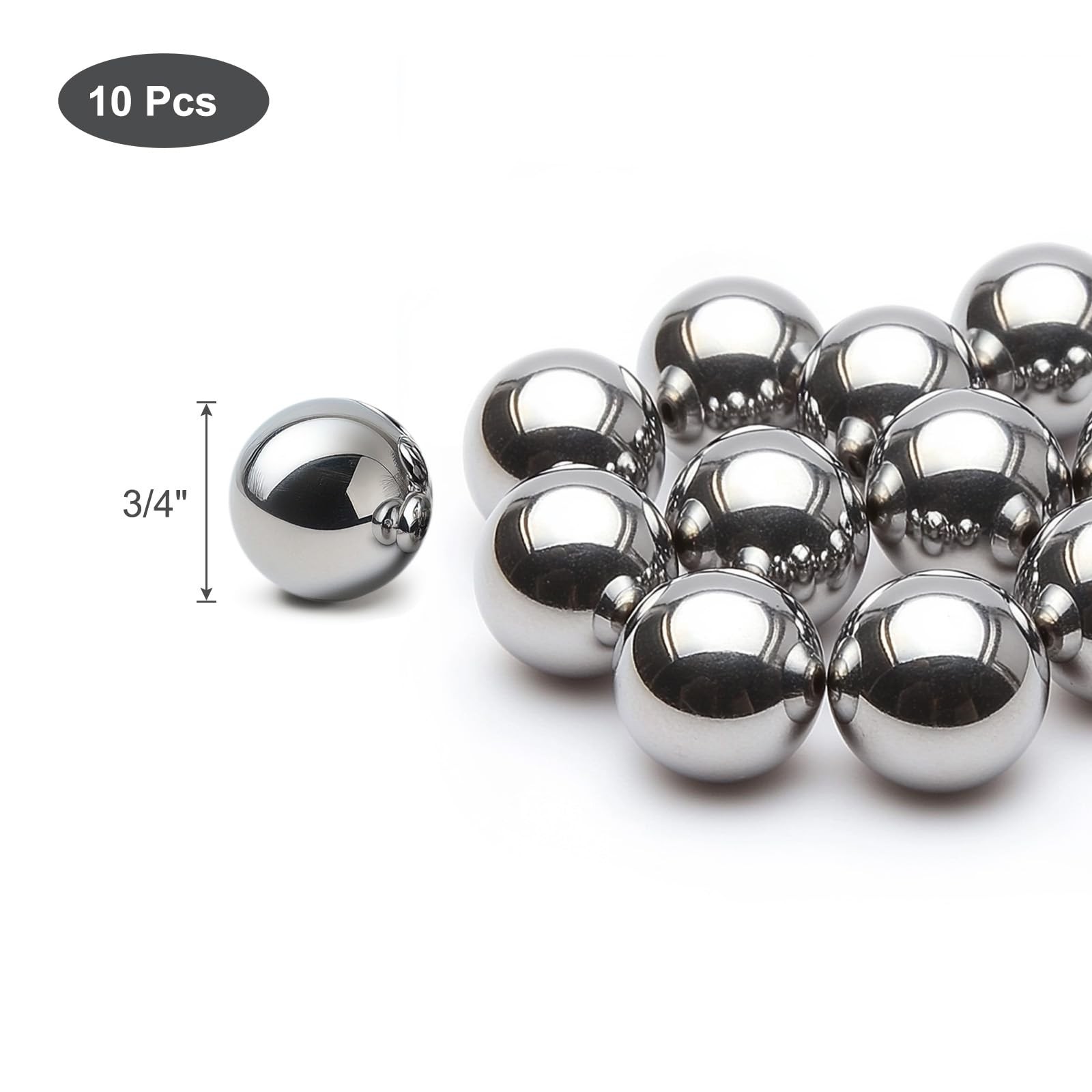 10 PCS 3/4 Inch Bearing Balls 304 Stainless Steel G100 Precision Hardware