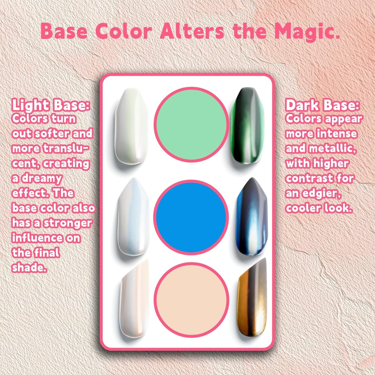 Nail Pigment Powder Set 40 Colors Art Palette DIY Manicure Multicolor New