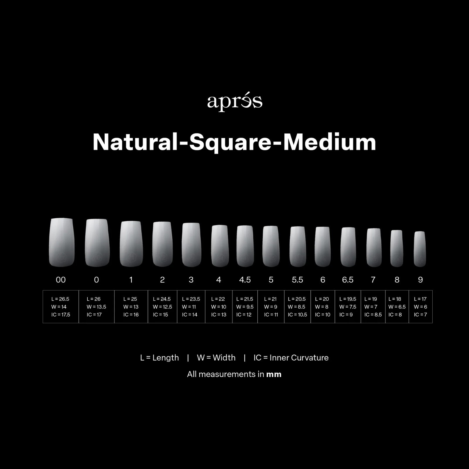 Apres Gel-X Ombre Natural Square Medium (Box of 210 Tips)