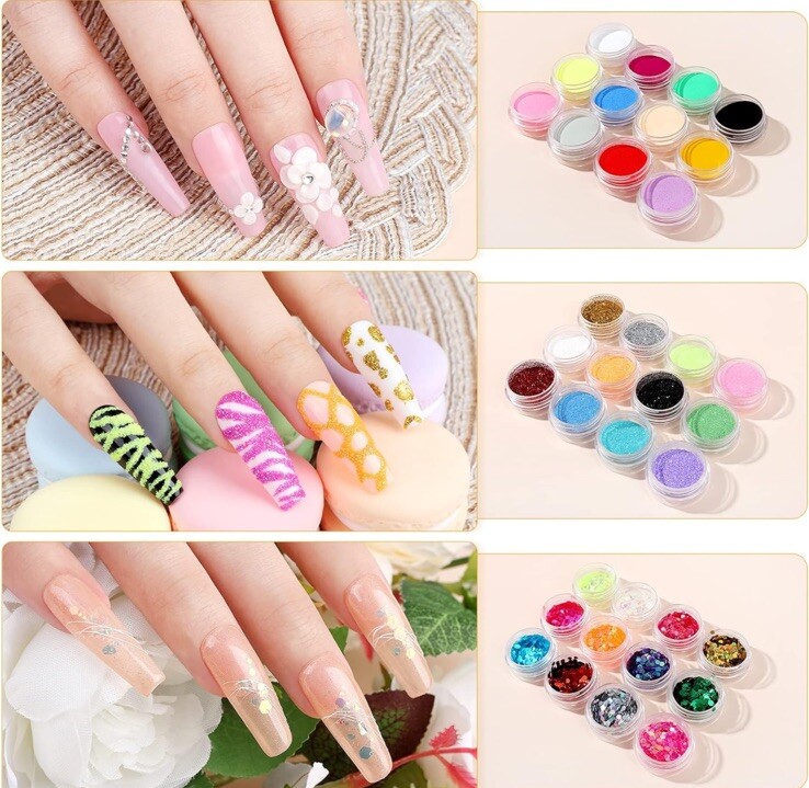 SAVILAND Acrylic Nail Kit Professional 100%Vegan, Cruelty Free. With Tips