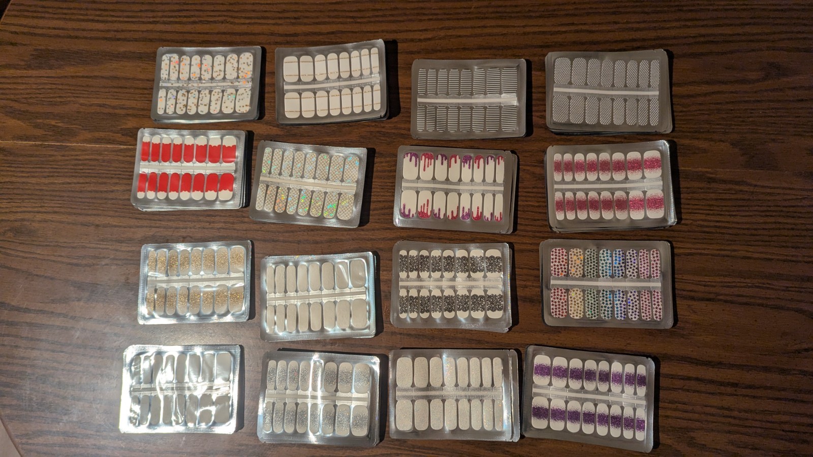 Set Of 10 Random Nail Wraps And Overlays