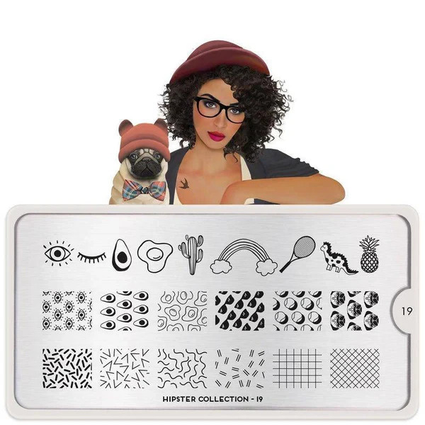 MoYou London Nail Stamping Plate – Hipster 19