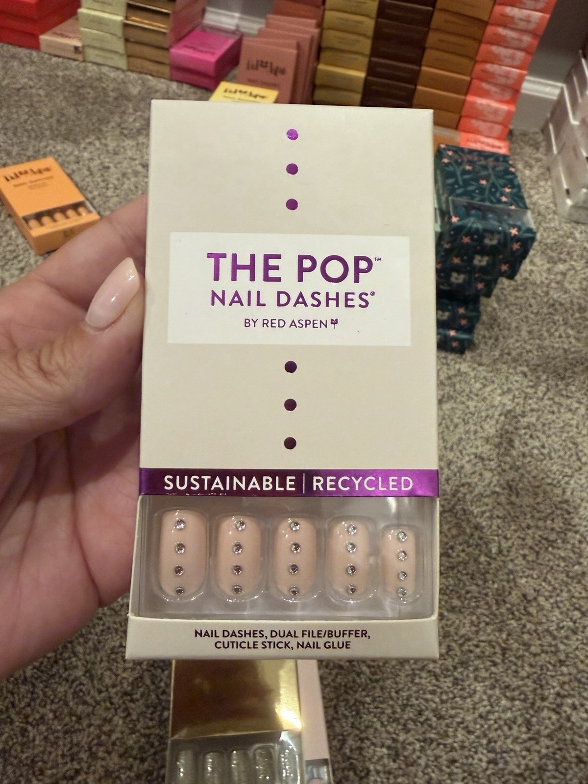Red Aspen Nail Dashes