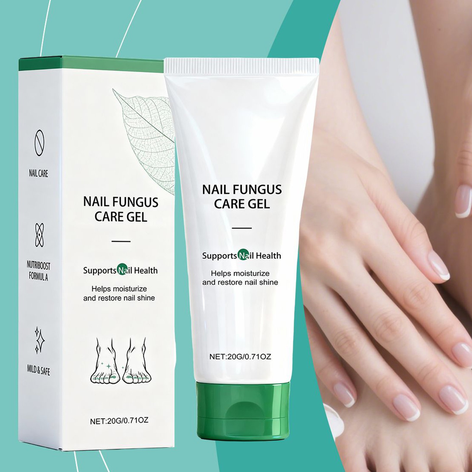 2PCS Gentle Nail Surface Conditioning Gel, Daily Hydrating Nail Appearance Care