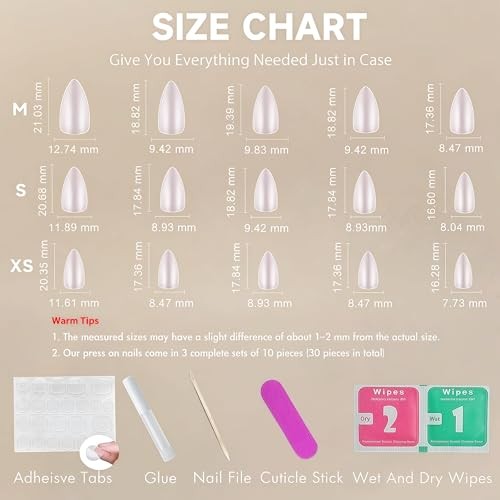 Almond – Cat Eye Press on Nails with Glue – Cateye Royal Blue