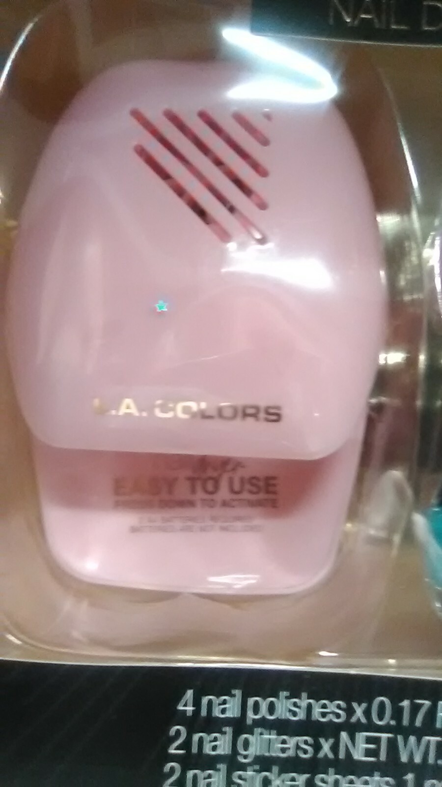 L.A. Colors~Beauty Nail Lounge~At Home Salon Kit~Limited Edition Dryer~10 Pc Set